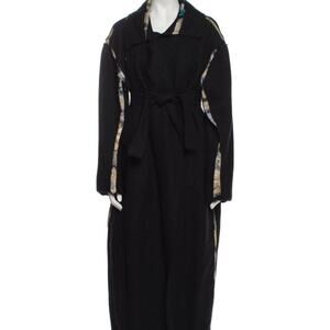 Gauntlett Cheng 100% Wool Belted Coat - Size Small
